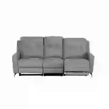 Modern Italian Leather/Match 3 Seater Electric Reclining Sofa